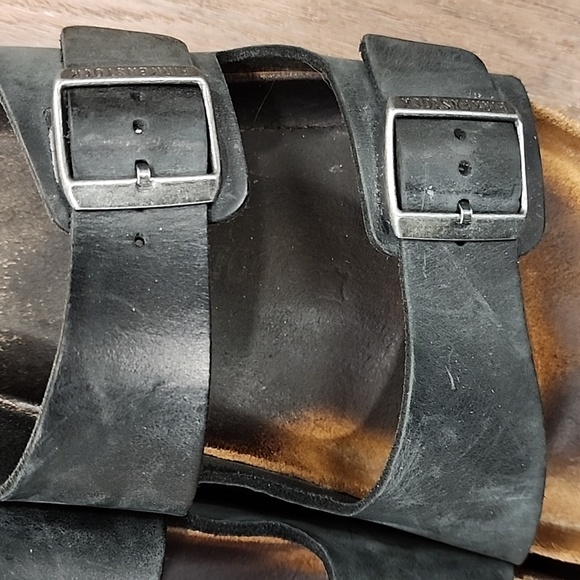 Birkenstock Arizona Footbed Sandals Slides Slip On Leather size EU 46 US 13-13.5